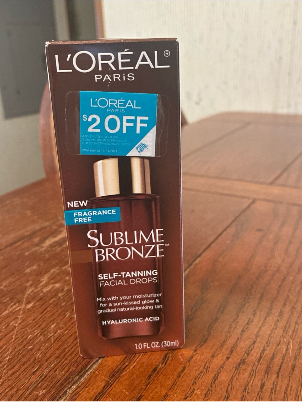 L'Oreal Paris Sublime Bronze Self-Tanning Facial Drops, 1 fl oz